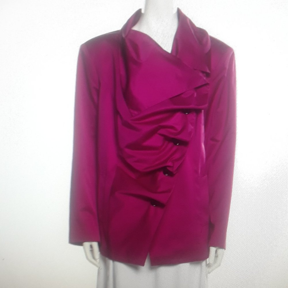 LAFAYETTE 148 Evening Jacket Size:  US 18 Color: Fuchsia